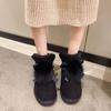 Fashion Women's Ankle Snow Boots Fashion 2024 Flat Tabi Booties Shoes for Woman On Promotion Comfortable and Elegant Padded Y2k 39 Plush