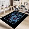 1pc Skull Hair Home Office, Durable Polyester Floor Mat with Easy, Office Decor, Urban Style, Nonslip Backing