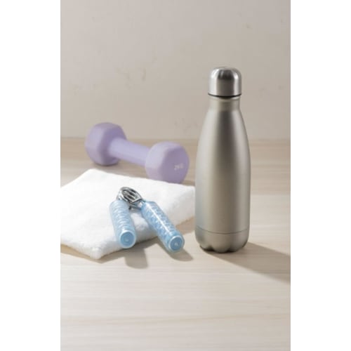 J-kitchens Select Stainless Steel Water Bottle Set (Double-Wall Vacuum Sealed) & Imabari Towel Set (350ml)