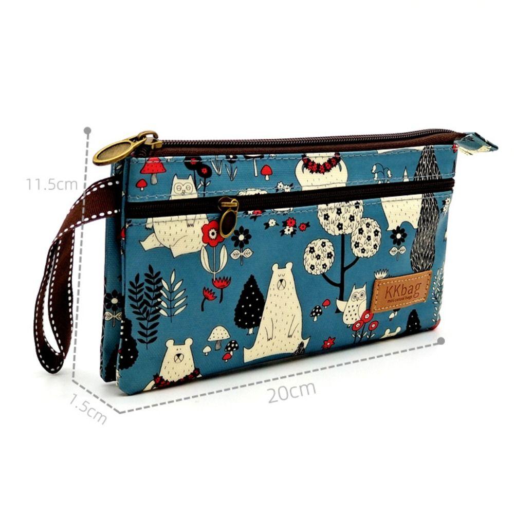 Cartoon Animals Storage Bag Large Capacity Money Pouch Korean Cosmetic Bag  Female