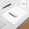 High-Quality White PU Leather Mouse Pad: Dirt-Resistant, Printable, and Round Design