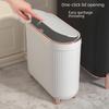 Luxury Narrow Bathroom Waste Bin with Lid - Sealed for Bedroom, Living Room, and Bathroom Use