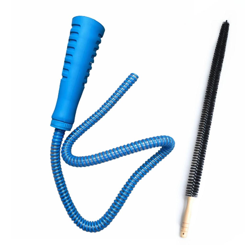 2 Pieces Dryer Vent Cleaner Kit, Dryer Lint Vacuum Attachment and Flexible Dryer Lint Brush, Vacuum Hose Attachment Brush