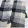 2024 Women's Winter Plaid Tassel Shawl - Korean-Style Thick Warm Imitation Cashmere Scarf for Students and Couples
