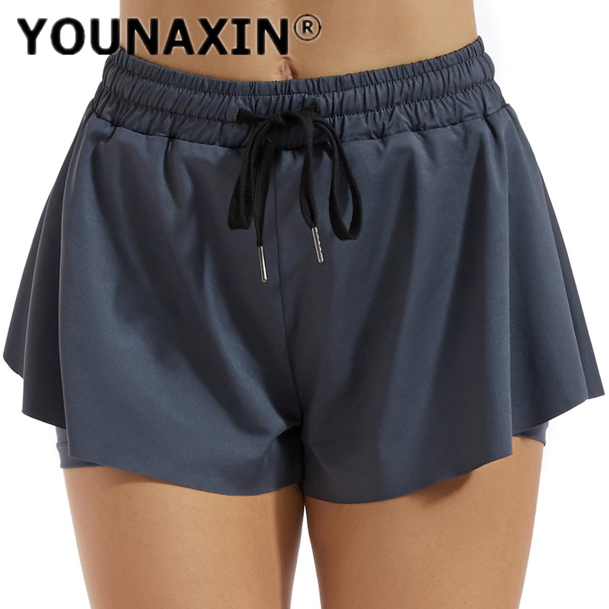 

Женские теннисные кюлоты Юбка для йоги и фитнеса Защита от просвечивания Тренировочные Атлетические Шорты для бега для девочек Спортивные Шорты с подкладкой Брюки Юбки для гольфа Тренировочные юбки S M L XL S серый