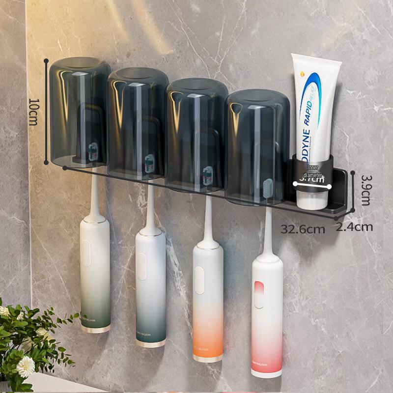 

LIEI Wall-Mounted Suction Cup Toothbrush Holder