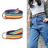 Braided Rainbow Waist Chain Belt for Women Prom Banquet Club Party Hot Girl Rainbow Elegant Woven Belt