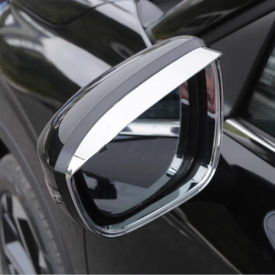 For Mitsubishi Outlander -2024 Chrome Rearview Mirror Rain Eyebrow Cover