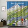 Sports Mountain Bicycle City Bike Race Cycling Tour Of Flanders Art Polyester Shower Curtain Waterproof Rust Resistant Grommet