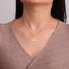 Unisex Gothic Style Moth Necklace Detailed Metal Moth Necklace Elegant Neck Chain for Celebrations and Daily Use