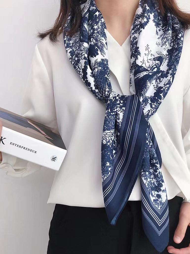 Fantasy Jungle, Silk Crepe Satin Square Scarf Women'S Spring And Autumn Versatile Mulberry Silk Scarf Manufacturer