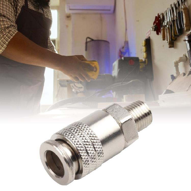 3 in 1 Air Tool Connector Multipurpose Steel Material G1/4 Male Thread Rapid Installation Design for Compressor Systems