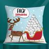 Square Pillowcase, Christmas Gift, Santa Car Supplies, Office Supplies, Living Room Sofa Cushion Cover,  Home Decoration.