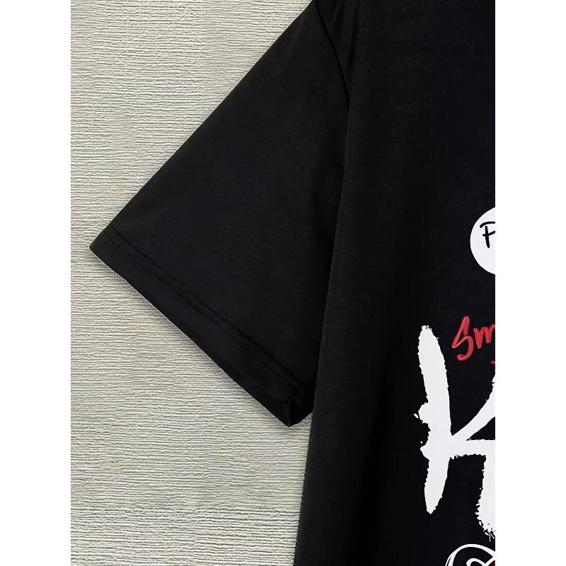 European sizes Men'S Novelty T-Shirt with 3D Digital Print, Short-Sleeved