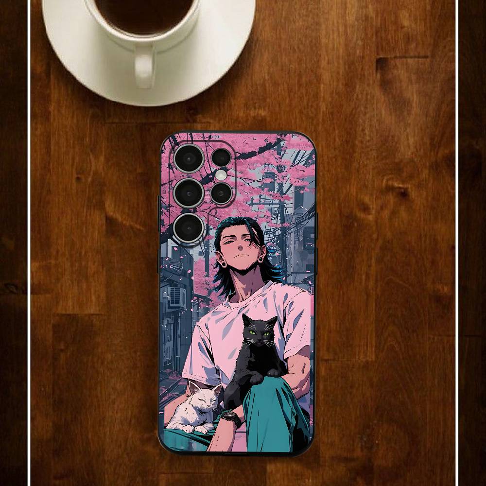 Creativity Suguru G-Geto Silicone Case For Samsung S25 24 23 22 21 20 Plus Ultra 5G Lite Shockproof Cover