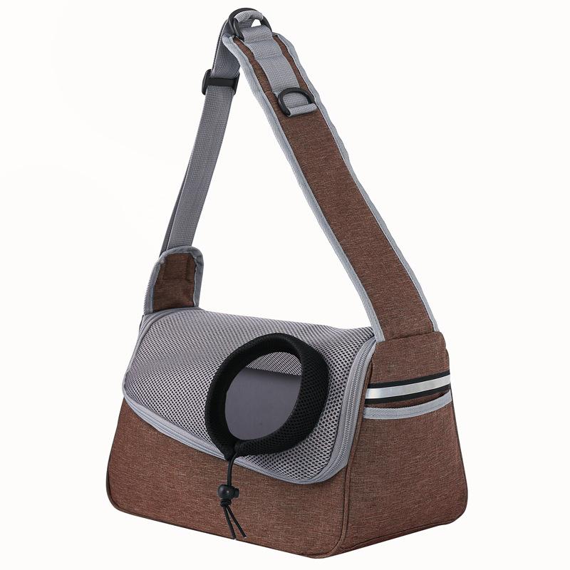 New Cation Dog Cat One Shoulder Crossbody Pet Bag Breathable Mesh Oxford Outdoor Travel Portable Cat Bag In Stock Shoulder Bag
