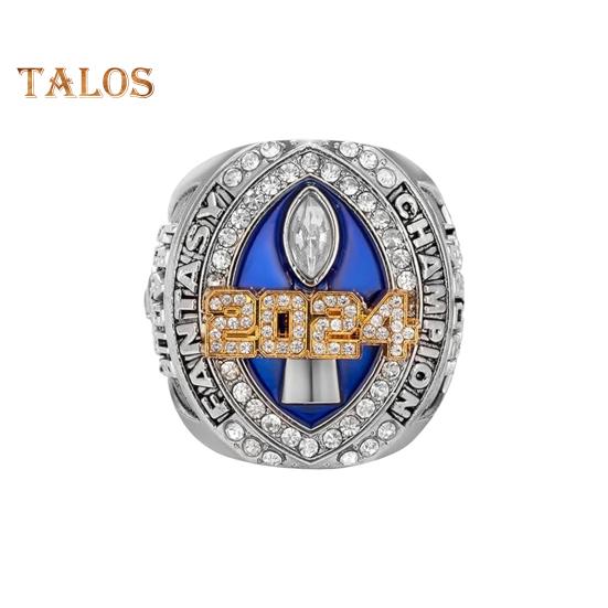 

Футбольное чемпионское кольцо с двойным покрытием из кубического циркония, ожерелье, браслет, кулон, трофей победителя футбольной лиги, наградное кольцо 9cm A