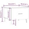 VidaXL Coffee Tables 2 Pcs Black 50x50x40 Cm Engineered Wood 829431