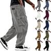 Pantaloni da uomo in velluto a coste con sei tasche e