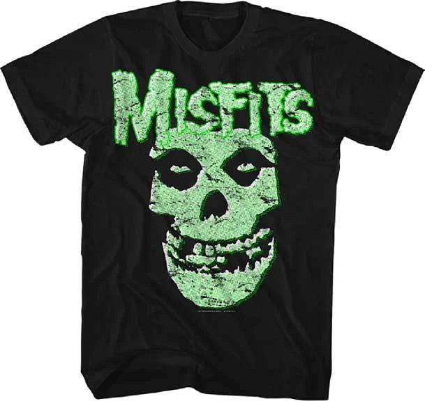 MISFITS - Glow Fiend Skull - T SHIRT S-M-L-XL-2XL Brand New - Official T Shirt