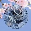 2D Metal Mandala Wind Spinner Sailor Owl Design Outdoor Garden Patio Decor Hanging Wind Chime No Power Needed Easy To Install