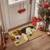 Cute 3D Sleeping Beagle Dog Print Doormat Non-Slip Dirt Trapper Washable Floor Mat for Entryway Dog Lovers