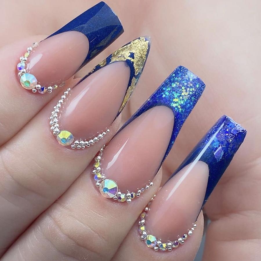 12-Compartment Mixed Nail Glitter Powder, Holographic Hexagon Flakes, Sparkly Sequins for Nail Art Designs