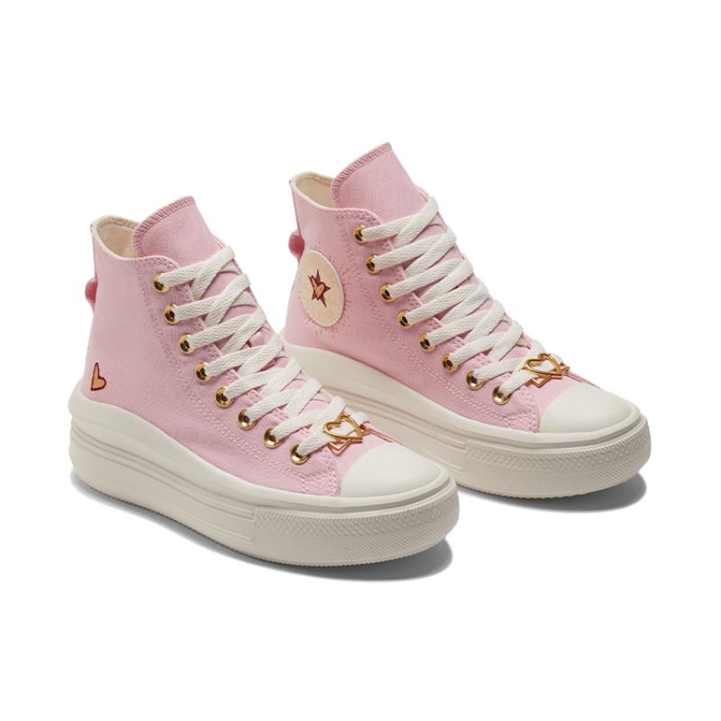 Converse Chuck Taylor All Star Move Platform Hi Valentine's Day 2023 Women's Pink
