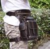 Meigardass Leg Genuine Multifunctional Waist Pouch for Thigh Hip and Shoulder Outdoor Waterproof and Abrasion Resistant Men's Bag, Leather,