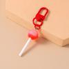 Cute Resin Candy Lollipop Keychain Mini 3D Simulation Food Key Rings for Women Girls Handbag Pendant DIY Kids Jewelry Gifts