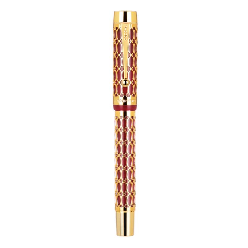 JINHAO 100 Centennial Resin Hollow Series Fountain Pen Golden Clip Business Office Gift Pen Stationery School Supplies PK 9019