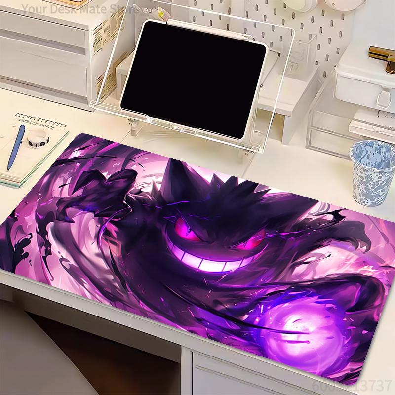 Anime Computer Mouse Pad P- Gengar Gamer Office Laptop MousePads Gaming Mousepad Soft Desk MausePad Keyboard Mouse Carpet