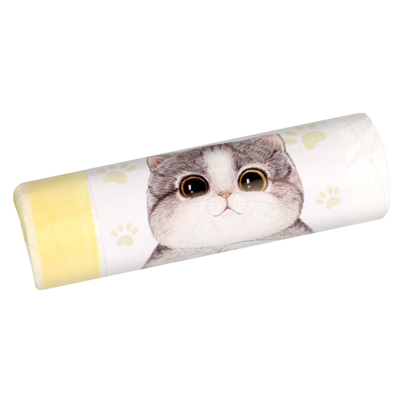Кошачьи liners для лотка Одноразовые liners для кошачьего туалета Прочные утолщенные Мешки для кошачьего туалета с завязками Герметичные мешки для отходов 58x35