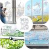 4 Sheets Anti Collision Window Clings, Rainbow Reflection Window Sticker To Prevent Bird Strikes Bird Alert Static Decals Window Strike Prevention