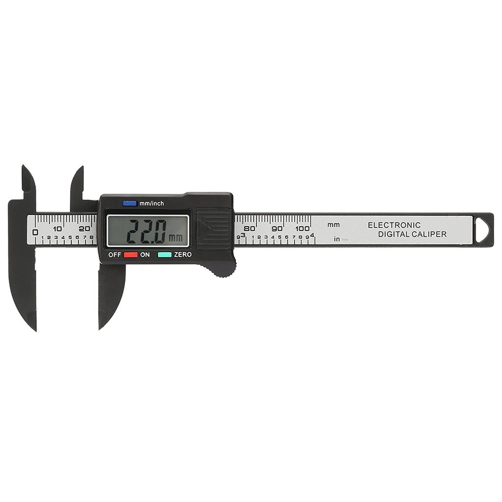 Practical 100 mm Plastic Electronic Digital Caliper with Large LCD Screen  (Without Battery)