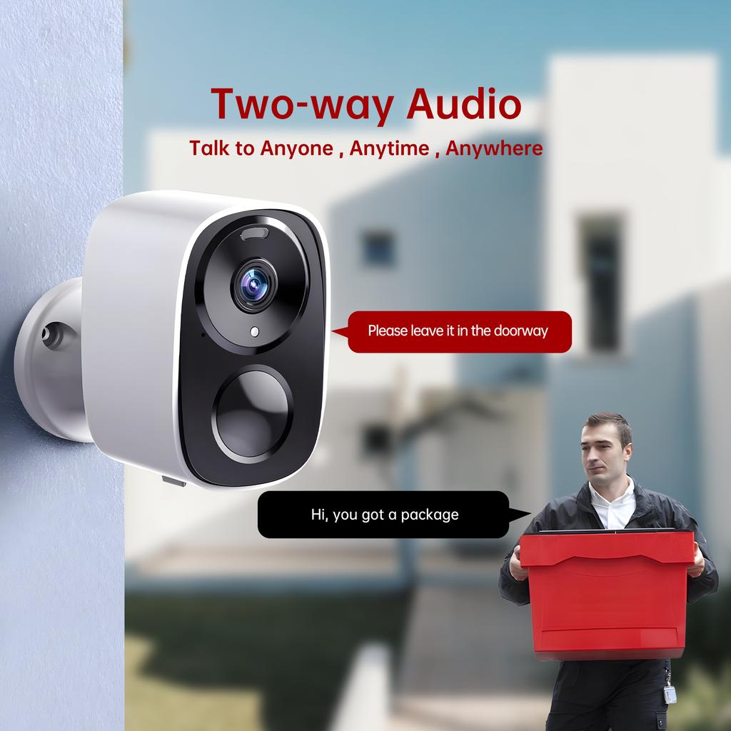 4MP WiFi Solar Battery Camera Low Powered Wireless Outdoor PIR Human Detection Security Surveillance Cameras long time standby