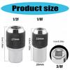 2Pcs Adjustable Tap Socket Set Tap Sleeve Extraction Holder Tool Fits Taps #6-1/4" and 1/4"-1/2" for Tight Workspaces