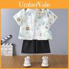 Summer Baby Boy Shorts And Shirt Set With Polyester Fabric For Beach Vacation Fun