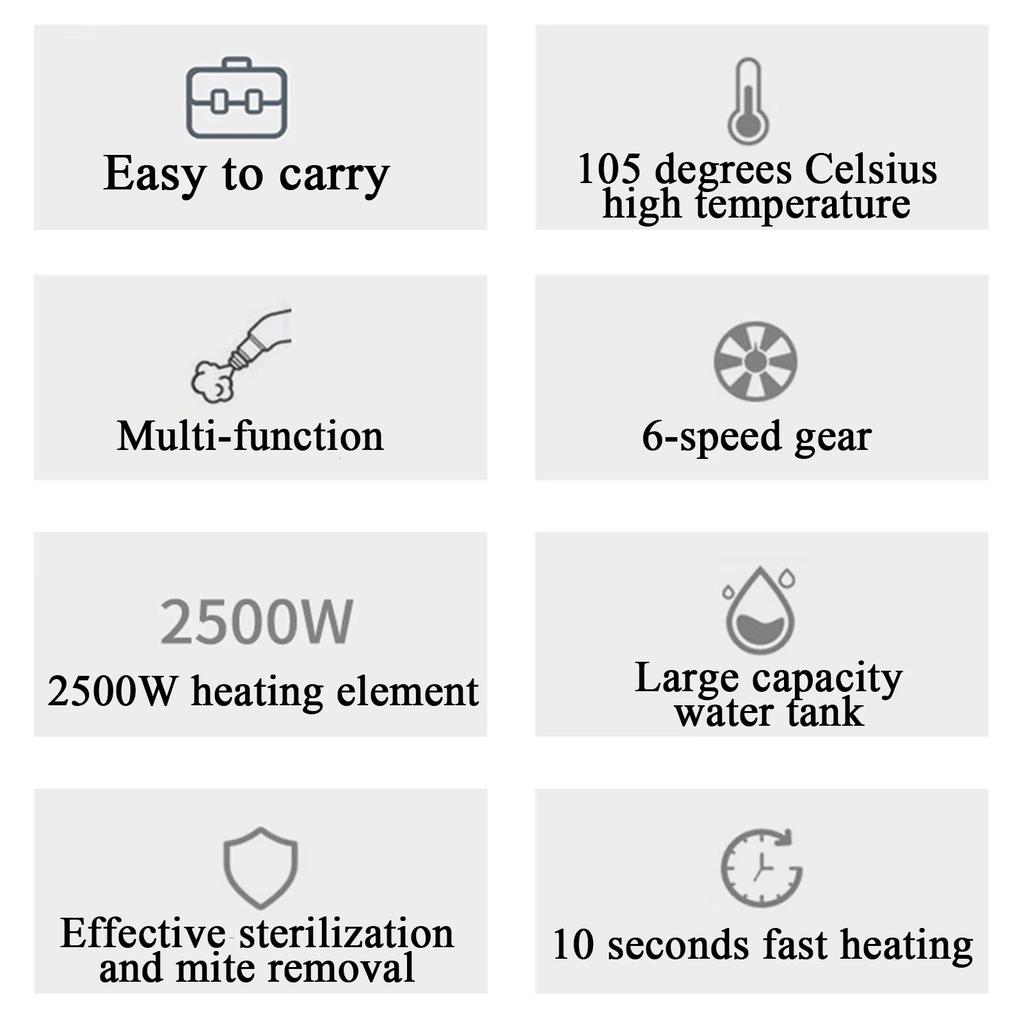 2500W 110V220V Pressure High Temperature Household Steam Cleaners Air Conditioning Kitchen Hood Car Steaming Cleaner