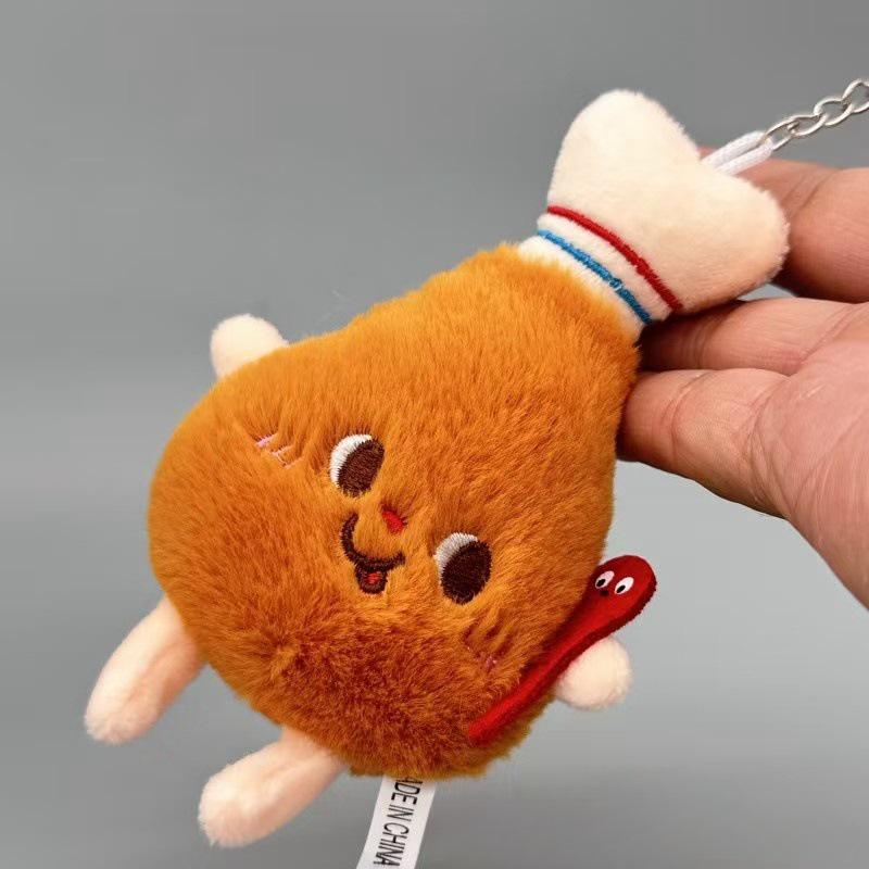 

Плюшевый набор игрушек в виде еды: Гамбургер, Хот-дог, Картофель фри, Жареная курица и Хлеб - Симпатичное украшение для Вечеринки, Свадьбы или Банкетных мероприятий Metal Ring Included