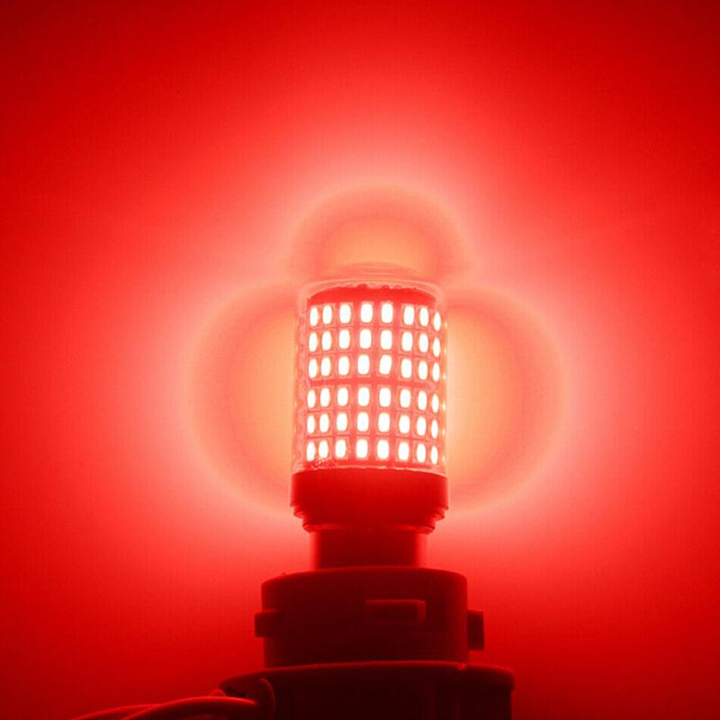 1Pc 1157 Led Red Canbus 3014 144-Smd Car Turn Signal Brake Light No Flash