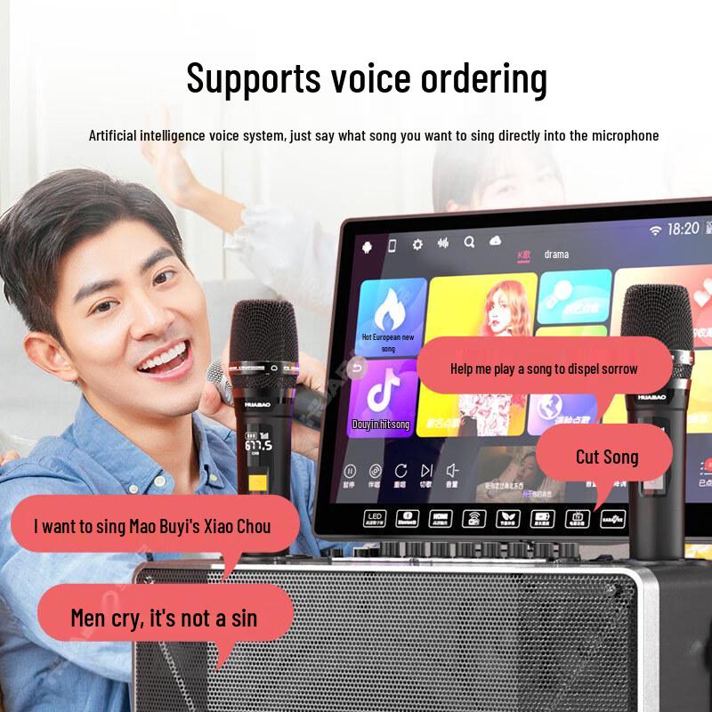 HuaBao All-in-One KTV Karaoke Smart Audio System