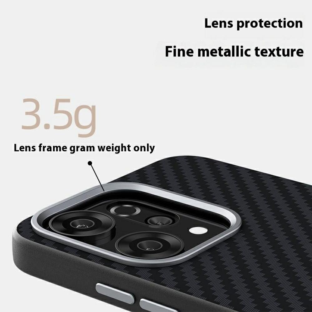 ABEEL For Oppo Reno14 Pro 5G (Global) Magnetic Case Carbon Fiber Texture Back Cover