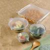 Lids - Set of 4 - Food Grade Silicone - Airtight - Reusable - Adjustable