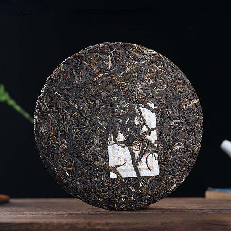 357g Menghai Pu'er Zralý Čaj Hualiangzhuzi Puerh Vařený Čaj Koláč Starý Pu-erh Čaj