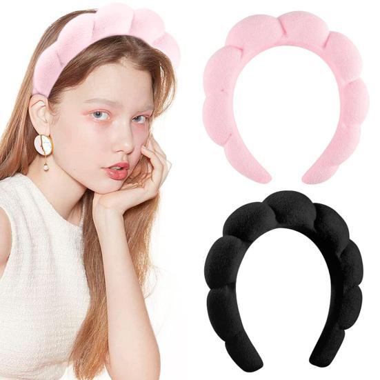 4 ks/sada Čelenka Čelenka Čelenka Sada Mašlička Skvělá absorpce vody Elastická Protiskluzová Čelenka Péče o pleť Pásek na zápěstí Odličování obličeje