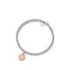 T-Familie Herzförmiges Emaille-Armband: Blaue, Rote, Rosa Herzen, Liebes-Rosenkranz, Runde Perlenkette - Perfektes Valentinstagsgeschenk für Freundin.