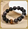 Obsidian Lion Dance Single-Loop Bracelet: Trendy Unisex Bestseller