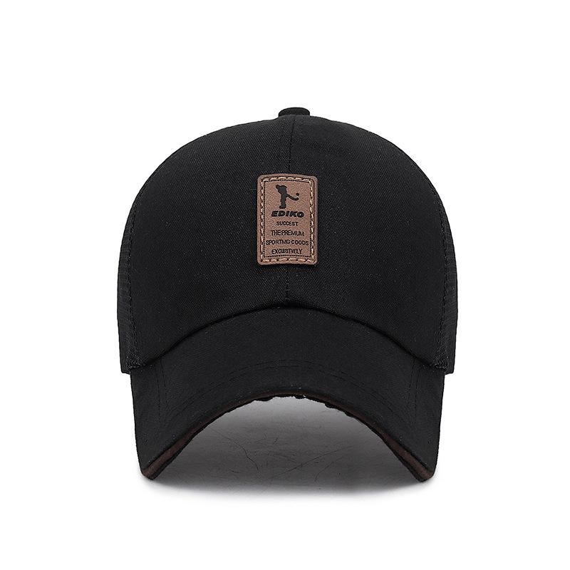 Men's Summer Sunshade Mesh Cap - Breathable, Simple Sun Protection Baseball Hat