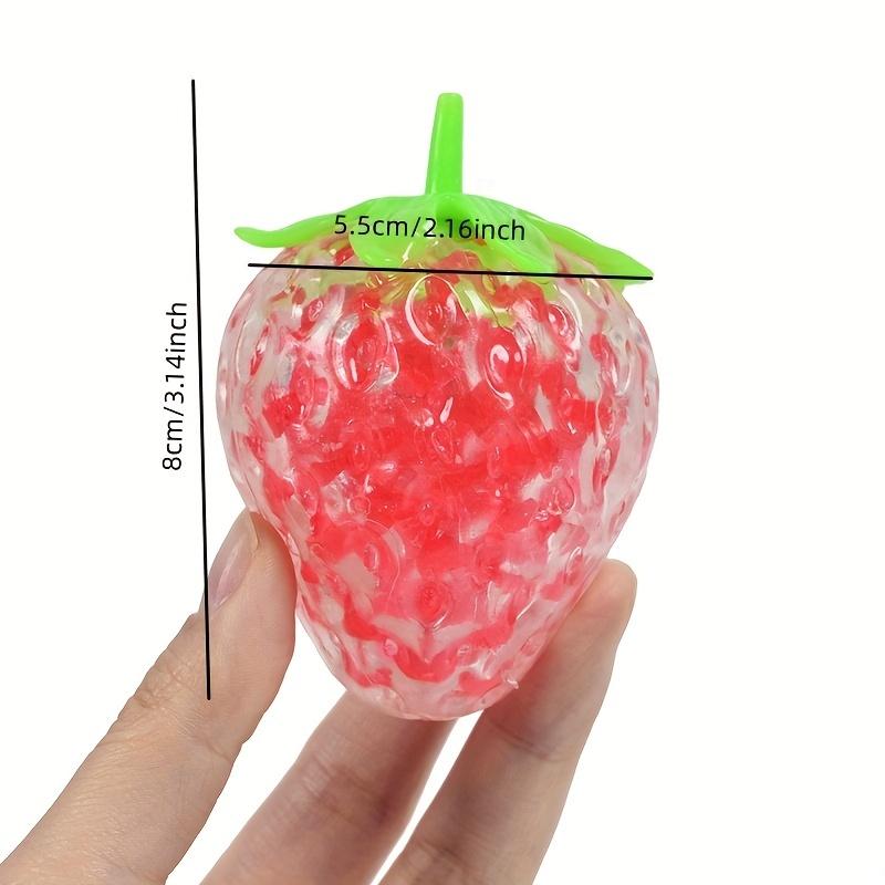 Strawberry Squishy Stress Balls for Kids Adults Stress Ball Sensory Toy Dough Ball Fidget Toys Squeeze Ball for Anxiety Relief